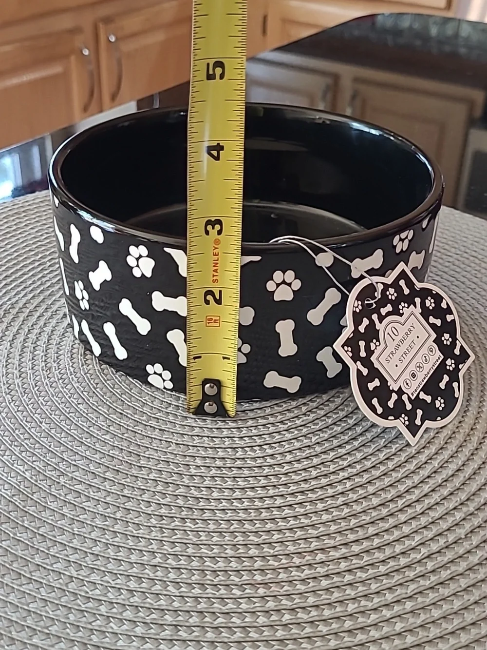Strawberry Street Dog Bowl